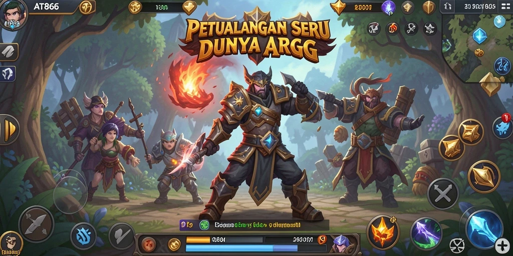 Tampilan gameplay AT866 dengan aksi ARPG seru.