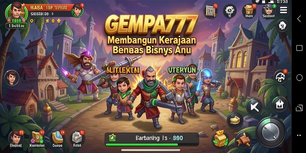 Tampilan gameplay <strong>GEMPA777</strong> yang seru dengan elemen Tycoon yang menarik.