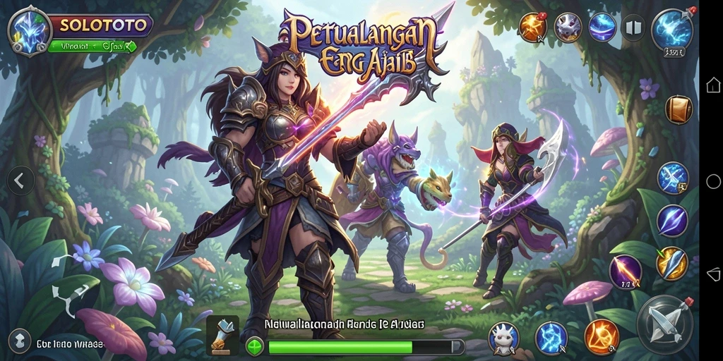 Menampilkan aksi seru dalam gameplay RPG yang menawan.