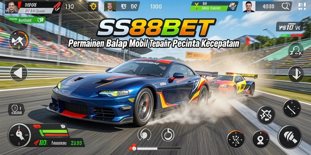 Tangkapan layar gameplay SS88BET saat balapan seru.